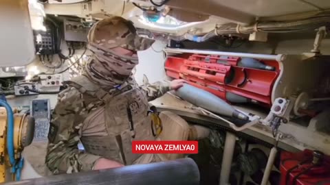 The combat action of Russian Vena 120-mm self-propelled mortar in Ukraine