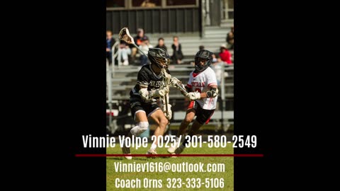 Vinnie Volpe LAX 2024 season-made 2nd Team All County