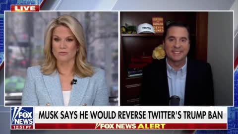Nunes responds to Musk potentially reversing Twitter’s Trump ban.