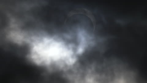 Annular Eclipse in cloudy Oregon, October 14, 2023 (second video)