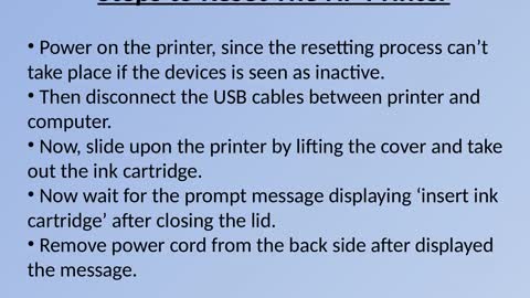 How to Reset HP Printer?