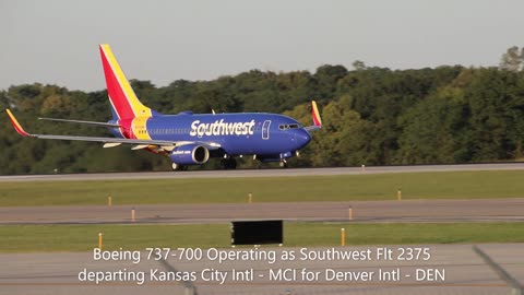 Evening plane spotting at Kansas City International Airport