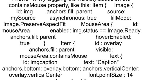 Loading a Rectangle upon mouse hover in QML