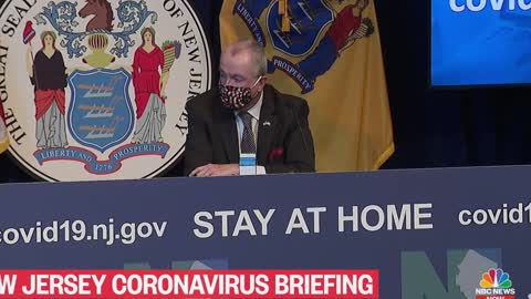 Phil Murphy farts during press conference.