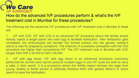 IVF Treatment Cost In Mumbai| Best IVF Centre in Mumbia
