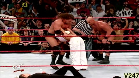 "Stone Cold" Steve Austin, Triple H & Stephanie McMahon vs The Hardys & Lita RAW 4.9.2001 Highlights