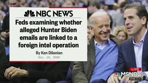 Media pundits lied to u ,falsely saying that d Hunter Biden laptop story was "Russian Hoax."