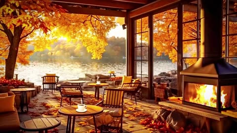 Warm Jazz Music to Study, Work, Sleep ☕ Relaxing Jazz Instrumental Music Cozy Coffee Shop Ambience 🍂