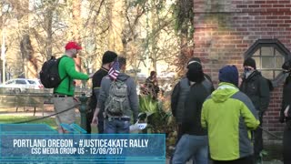 Tiny Takes On And Battles AntiFa To Protect Patriots At Portland Justice4Kate Rally