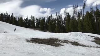 Epic ski fail with equally epic recovery!