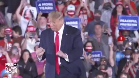 Donald Trump Sings Let's Go Brandon to Joe Biden