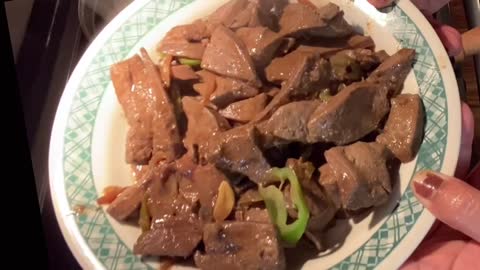 My Adobong Atay (Marinated pork liver)