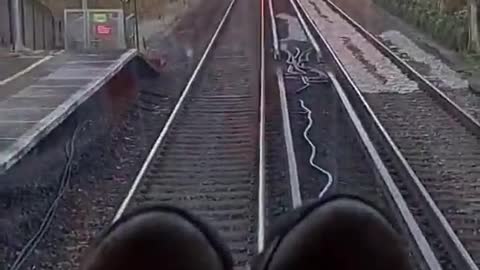 Fire breaks out on train at Dunton Green station in Kent, UK