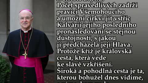 Arcibiskup C. M. Vigano - Pravda nad strachem: Covid-19, vakcína a velký reset- 10. dubna 2021