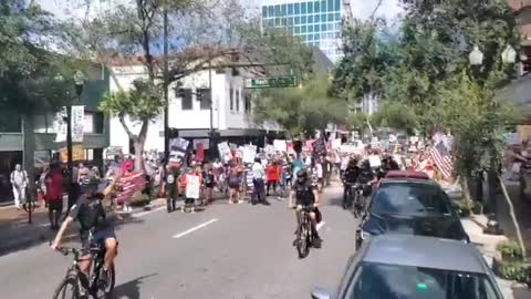 Protests Against Mandatory Health Pass in Florida, USA