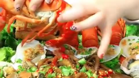 exotic seafood mukbang