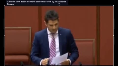 And We Know - Absolute Truth about the WEF by an Australian Senator