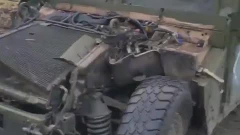 Damaged Ukrainian U.S. HMMWV, Robotyne Front - Ukraine War Combat Footage 2023 Today