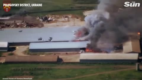 Ukraine forces BOMB Russian ammo warehouse in sky high explosions