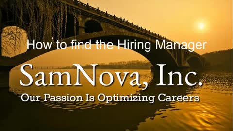 Optimize Your Career | How to Find the Hiring Manager