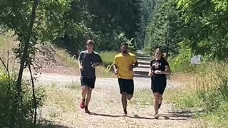 Son, Grandson and Grand Daughter ran the trail between Republic and the Canadian Border