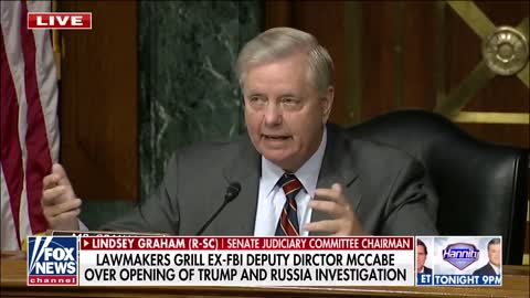 Lindsey Graham NUKES McCabe to His Face Over Plan to Tie Trump to Russia