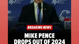 Mike pence drop out of the presdencial race 11/5/23