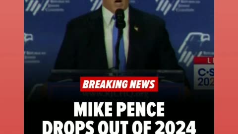 Mike pence drop out of the presdencial race 11/5/23