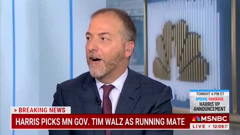 Chuck Todd Says He 'Can't Help But' Think 'Progressive Backlash' Led Harris To Pick Tim Walz