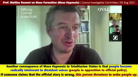 People under mass hypnosis are radically intolerant to the opposing point of view