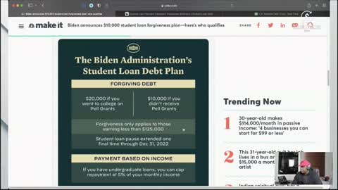 President Biden's Student Loan Forgiveness Plan Breakdown. #TITM