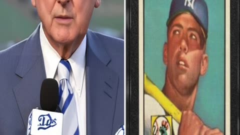 Ai Vin Scully's AMAZING Mickey Mantle Baseball Card