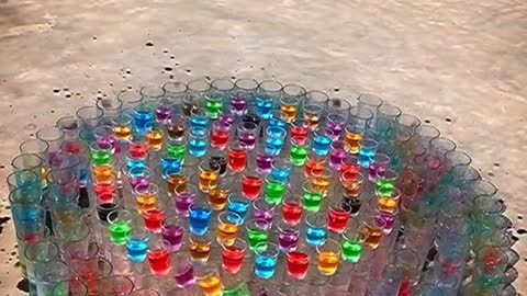 Colorful Glass domino