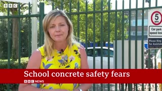 Hundreds of school buildings shut in England over concrete safety fears - BBC News