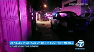 Dozens killed after cartel-linked attack on a bar in Mexico