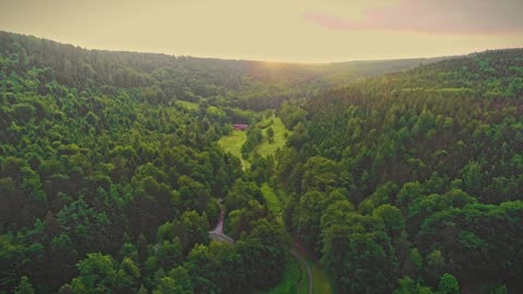 Horizon Explorer: Drone Soaring Over Mountains, Trees, and Sun| Alan Walker - THE SPECTRE (PIANO)