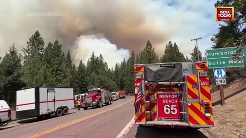 California's Park Fire_ Firefighters On Front Lines Amidst Relentless Flames _ US News _ India Today