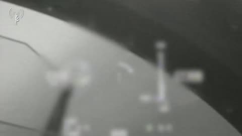 The IDF releases footage showing an F-15 fighter jet shooting down a drone that
