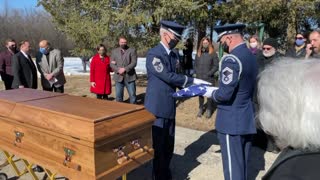 Viet Nam Vet (My Cousin) Honored By Air Force at Gravesite