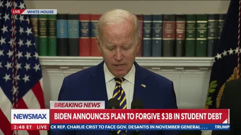 BREAKING: President Joe Biden announces his plan to forgive $3 billion in student loan debt.