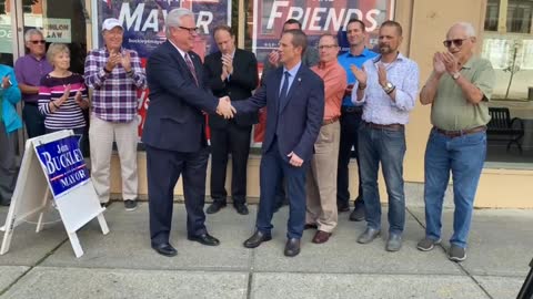 Wlea News, Senator Tom O'Mara, Endorses Mayor John Buckley, October 6, 2021