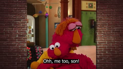 Elmo gets his "vaccine"