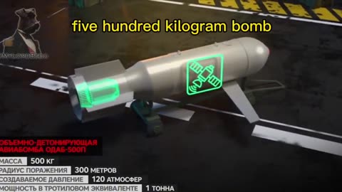 Russia started using 500kg vacuum guided bombs with jet engines.