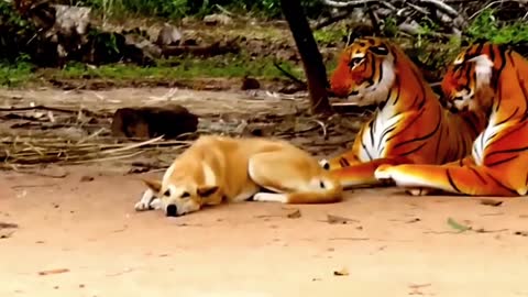 Prank dog & Fake Tiger Vs Dog Prank Video Funny