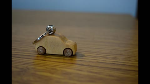 Woodworking: Wooden Car Keychain