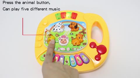 Baby Musical Toy with Animal Sound Keyboard Music Instrument Early Educational Toys for Children
