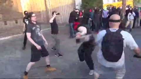 Antifa Punched 2