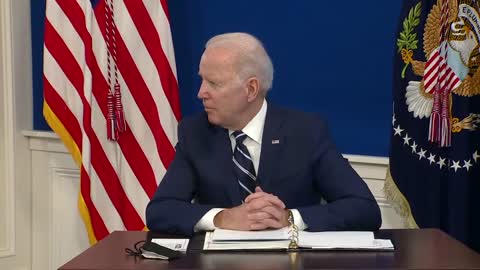 President Joe Biden talks about the pandemic