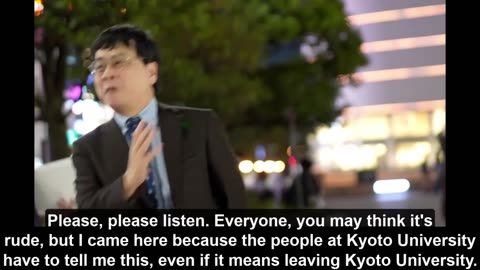 Professor Miyazawa Takes it to the Street to Expose the Truth