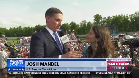 Josh Mandel joins Amanda Head at President Trump’s #TakeBackTour